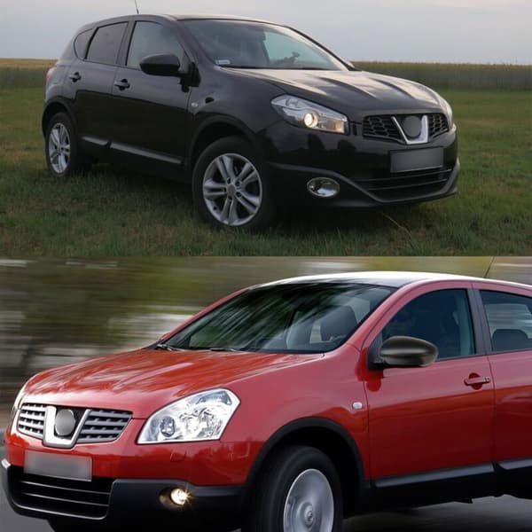 Bakspeildeksel, utvendig bilspeildeksel, speilkappe kompatibel med Qashqai 2007-2013