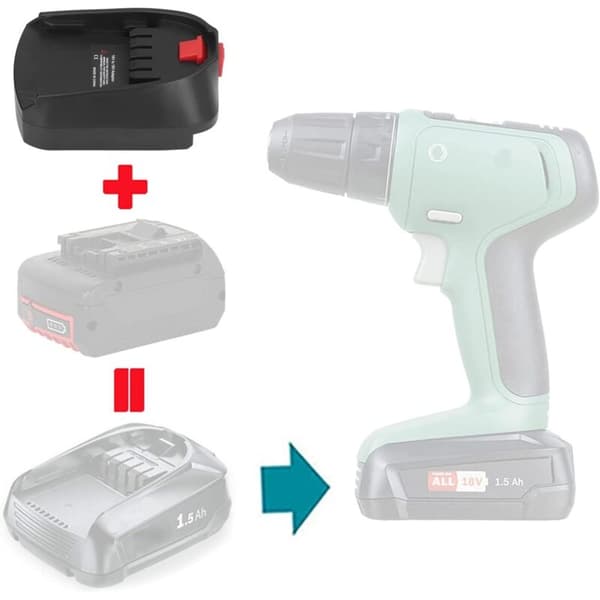 BOSB18C Batteriadapterkonverter Lithium Batteriadapter til Bosch BAT618 18V Li-ion Batterier Konverter til Bosch Type B til Bosch Type C