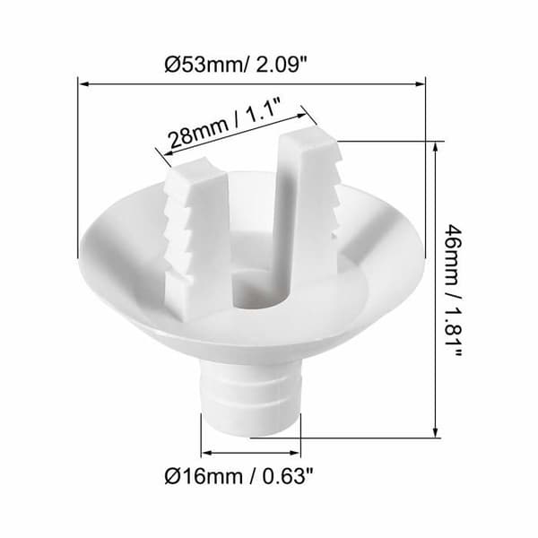 Afløbsalbuefitting til aircondition 27-28 mm, pakke med 2 - kompatibel med mini-split og bærbare enheder