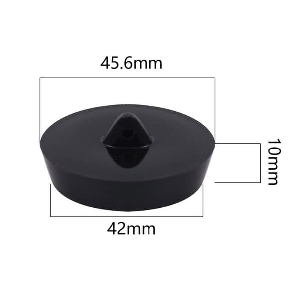 Universal diskpropp (2 st) - Svart - Ytterdiameter 45,6 mm (Innerdiameter 42 mm) - 50 cm kedja