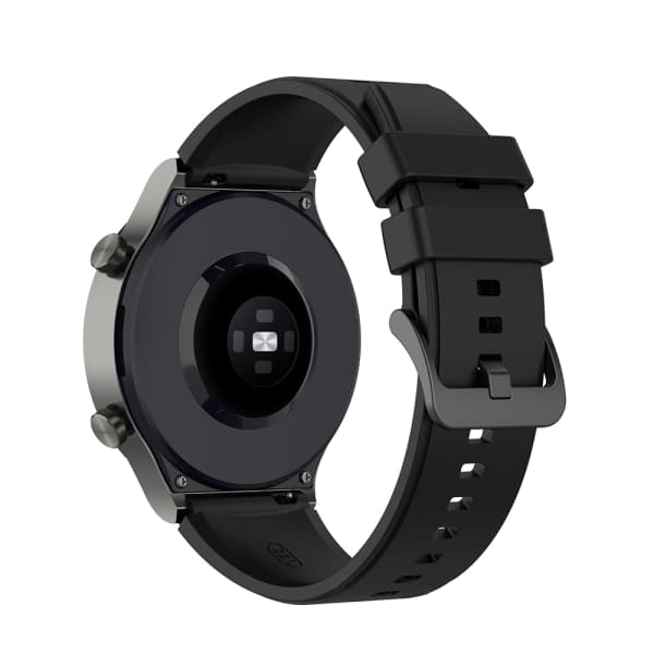 Silikonerem 22mm til Huawei Watch GT3 Pro 46mm - Sort