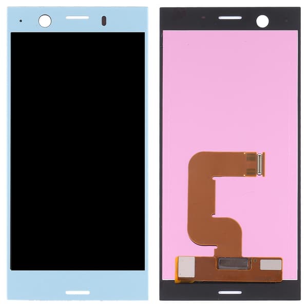 OEM LCD-skærm til Sony Xperia XZ1 Compact med touchskærm, komplet samling (sort) [DB] Blå Blue