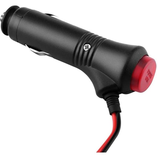 12V-24V cigarettænderstikadapter - Afbryderknap - Rød LED-indikator - 1,5m kabel