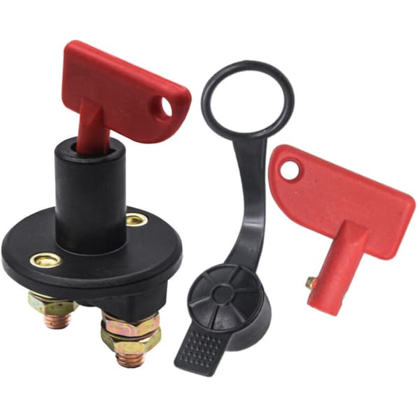 Bilbatteri afbryder, 12/24V, 150A maks., isolatorafbryder, nød-bilbatteri afbryder, lastbil, båd, køretøjer