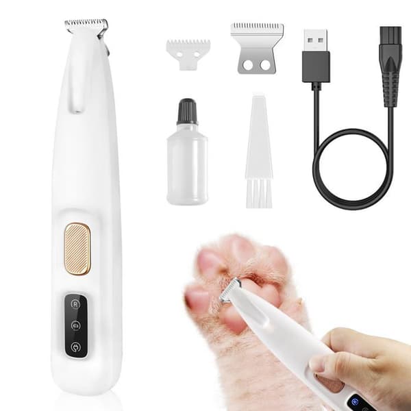 Hunde-trimmer Model A1 - 18 mm rustfrit stålblad - Lav støj 60dB - USB genopladelig