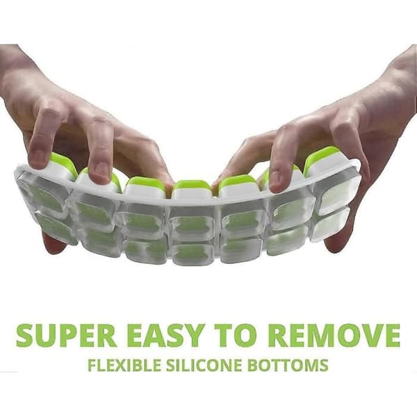 Iskubsformset - 4-pack - Flexibel bas, BPA-fri transparent silikon