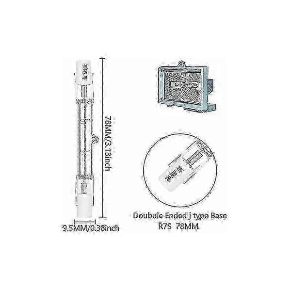 4-pack R7s 120W 230V Halogenlampor - Varmvit 2700K