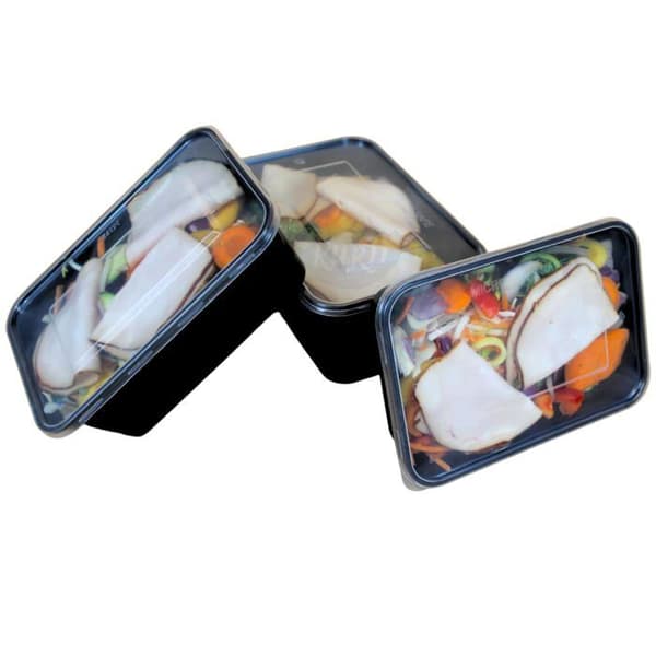 Matlådor Fyrkantig Lunchlåda (100 st) - 750 ml - Mikrovågs- & Diskmaskinssäker