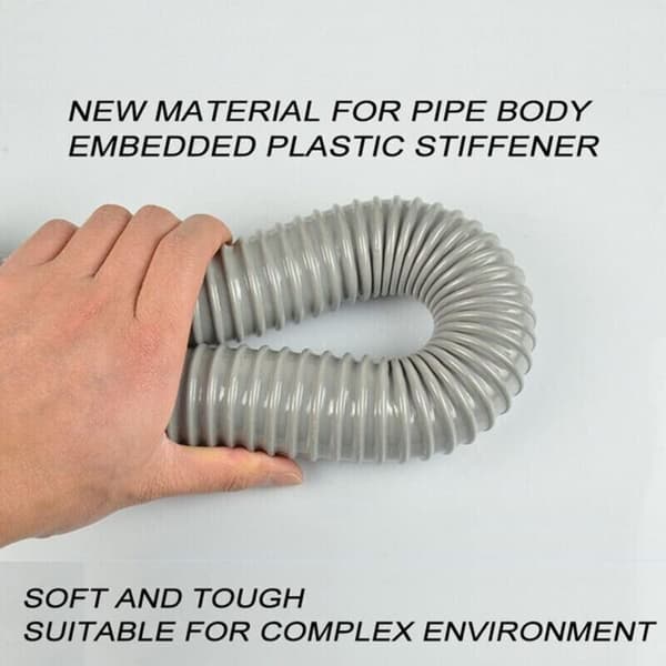 60 cm flexibel avloppsslang för diskho – 58 mm universalplugg – brottsäker – enkel verktygsfri installation