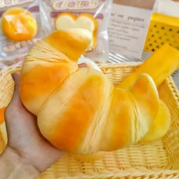 Slow Rising Squishy Smørstang Stressavlastning & Avslappende Fidget-leker - Smør-squishy for barn og voksne, perfekt til jul A