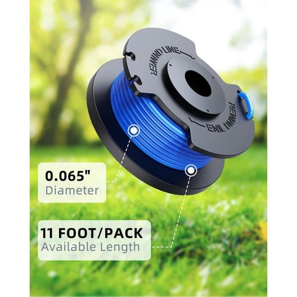 Erstatningsspoler med tråd til Ryobi ONE+ 18V/24V/40V gresstrimmere + hette — automatisk mating