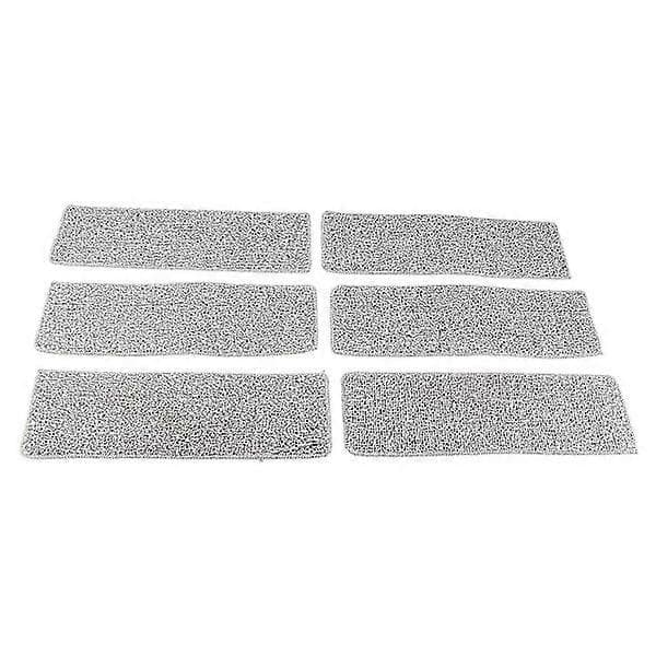 Blå Mikrofiber Gulvmoppe - Dobbelt Anvendelse til Tør og Våd Mopping - Håndfri Vask - 6-pak Pudder - Ideel til Rengøring af Hjemmets Fliser