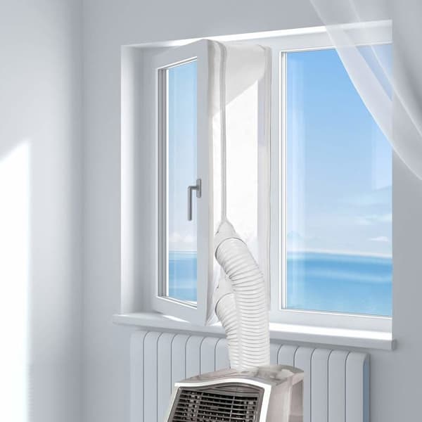 300 cm Aircondition Forseglingsdug - Hvid - Universal - Nem Installation