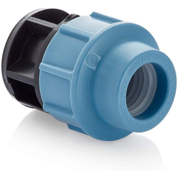 32 mm hunnkappe for polyetylen (middels tetthet) vannrør - 16 bar - blå
