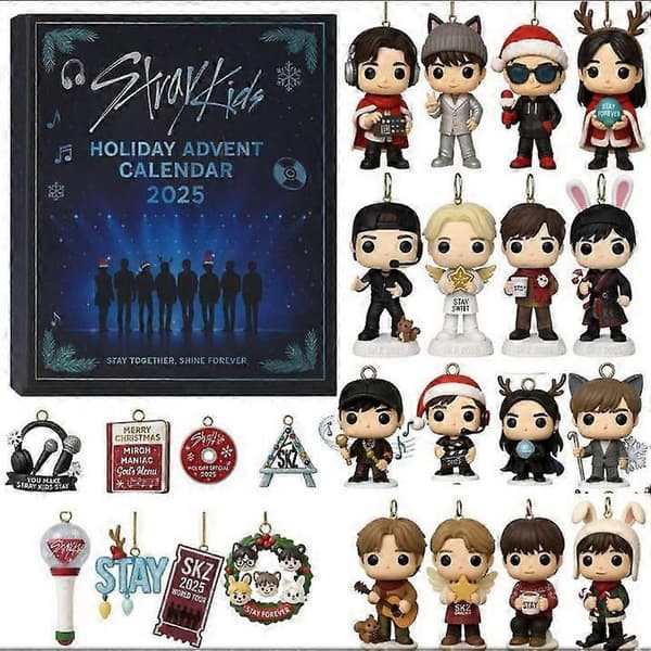 2026 Stray Kids Julekalender Blind Box Juletrepynt Akryl Anheng