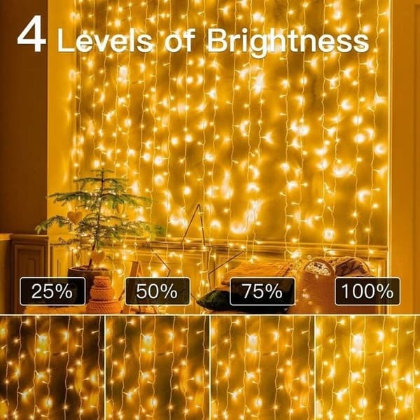 100m LED lyslenke, 1000 LED, IP44, kaldhvit, med fjernkontroll og 8 timermoduser