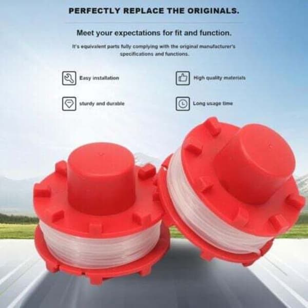 Ersättningsspole för trimmerlina – Kompatibel med Einhell GE-CT 36/30Li E – Slitstark nylon 8,1m x 0,2cm – 4-pack