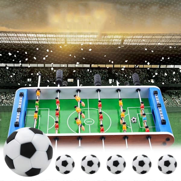 Bordfodbold 6 Stykker Bordfodboldbolde 32mm Mini Fodboldbolde Erstatning Til Bordfodboldspil Tilbehør