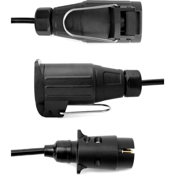 3-meter forlængerkabler til trailere - 13 til 13-polet trailerstikadapter - til campingvogn, lastbil, autocamper, traktor