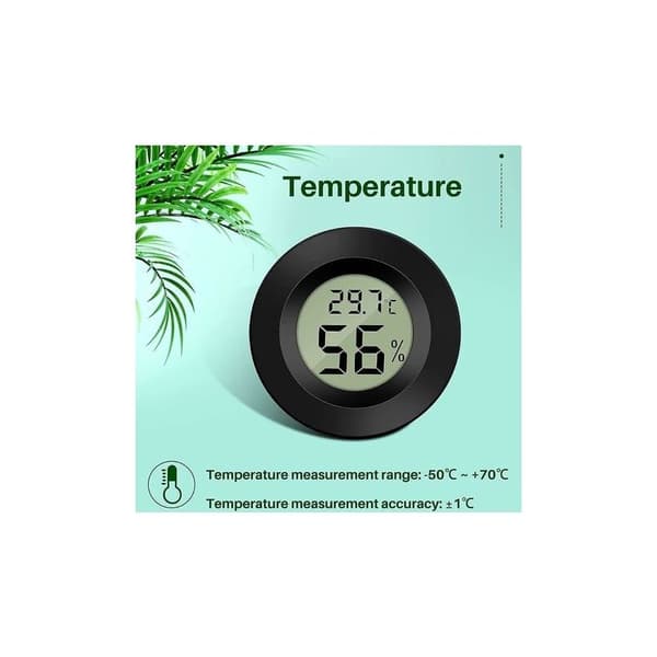 Mini Digital LCD Termometer Hygrometer Temperatur Fuktighet -50-70℃ 10%-99% RH Bærbart Termometer Termo Hygrometer Indikator for Kontor