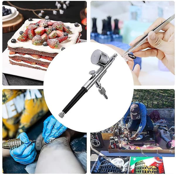 Airbrush sæt 0,5 mm - Malerpistol, Kompressor til kunst & negledesign
