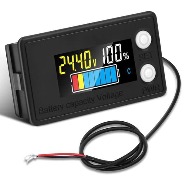 DC 7-100V Lithium Batterikapacitetstester - Farvedisplay, Indikator for 12V–84V
