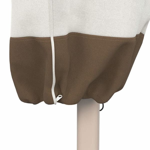 Beige parasoltrekk 193 cm - vanntett polyester med stropper og sprutbeskyttelse