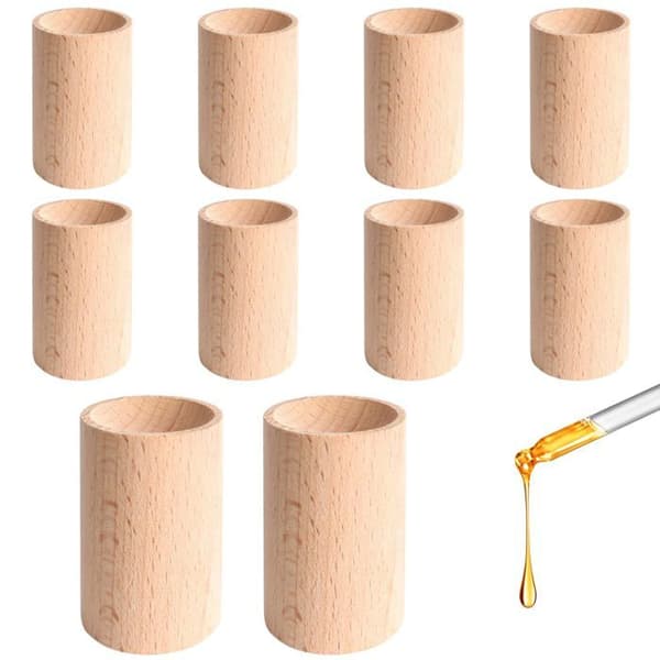 Mini rosentræ æterisk oliediffuser (pakke med 10) - Cylindrisk - Ø 2,2 cm - H 4,3 cm