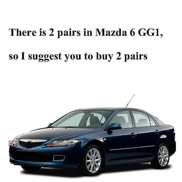 2 stk./sæt Forlygtevaskerdyse til Mazda 6 GG1 2002 2003 2004 2005 2006 2007 2008 GR1A518G0A