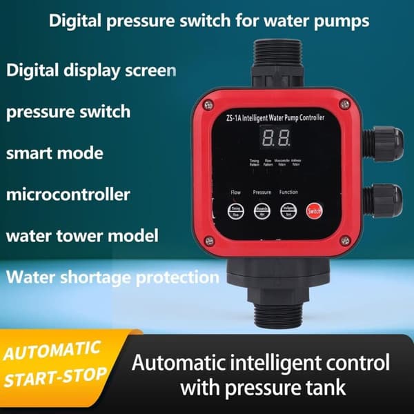 220V Smart Pump Controller – 5 prestandalägen – Anti-blockeringssäkerhet – Teknisk plastmaterial