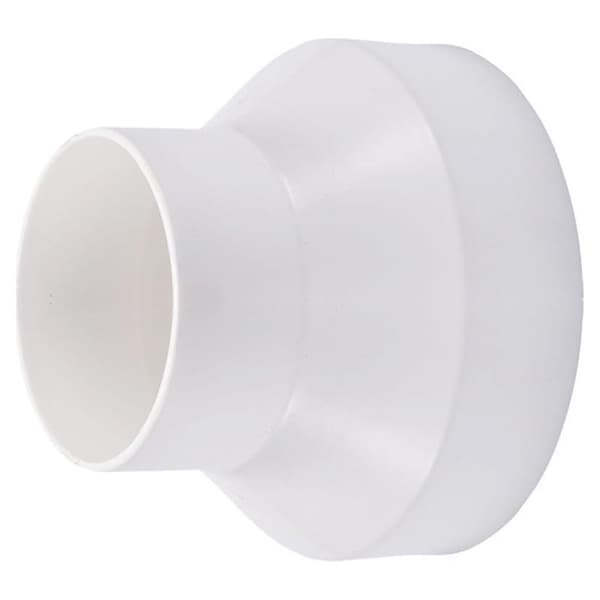 Kanaladapter, kanalreduktionsadapter til udsugningsventilator til ventilationskanal (200 mm til 150 mm)