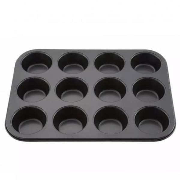 Muffinsform 12 Muffins Bakform Standard Silver