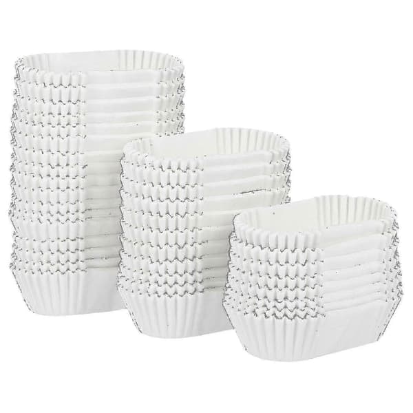 1000 stk. ovale kakekopper engangs bakekopper bakekopp innpakningspapir båtformede kakekopper for kaker muffins[HhhhS]