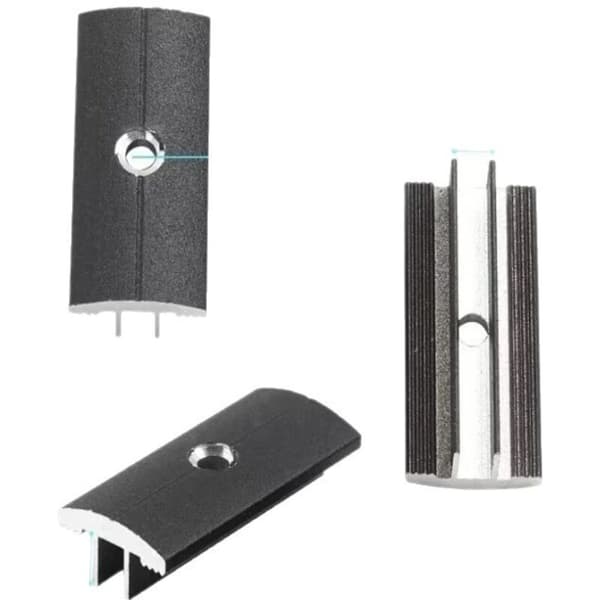 50 sorte clips til træ- og plastgulve, T-clips til terrasser, 6 mm afstand