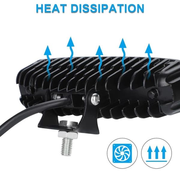 12V 18W LED arbeidslys, 12V LED bil spot flom tåkelys, 9200lm arbeidslys (2 stk)