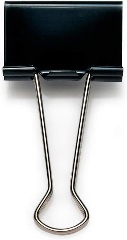 Vikbara klämmor, svarta, 10-pack 50mm