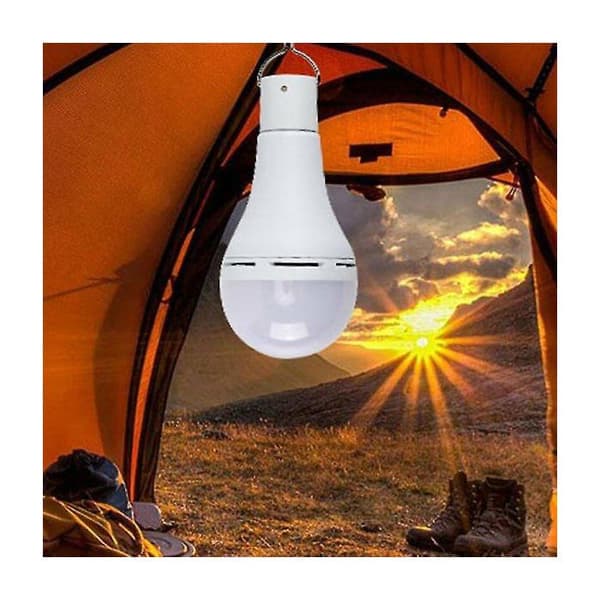 7W USB oppladbar lyspære med fjernkontroll