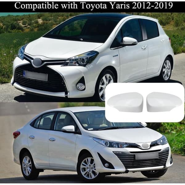 Yttre sidospegelkåpa för Yaris 2012-2020 – Slitstarkt ABS-skal – Repskydd – Enkel installation