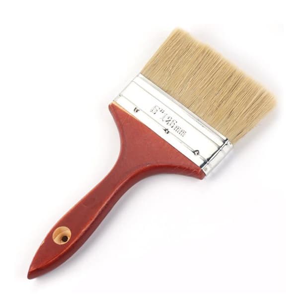 12,7 cm flat pensel - lofri silkehår - brede overflater - ergonomisk håndtak