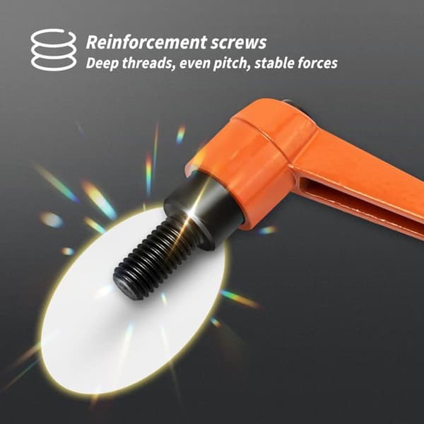 M10 klemspakgrep - Justerbart - Aluminium - Oransje