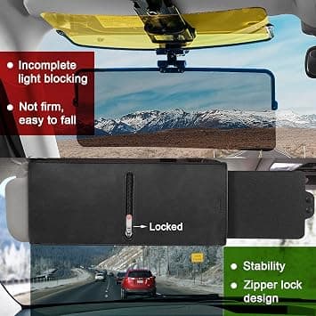 Solskyddsförlängning för bilvisir, polariserad solskyddsförlängning med