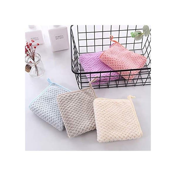 Håndklær (pakke med 5) - 25x25 cm - Absorberende - Hurtigtørkende