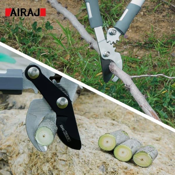 AIRAJ 50 cm grensaks - SK5 Teflon-belagt blad, dobbelt gir, kutter opptil 3 cm
