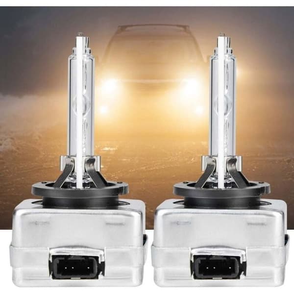 2 stk D1S 6000K 35W bilfrontlykter Xenonlampe erstatningspærer