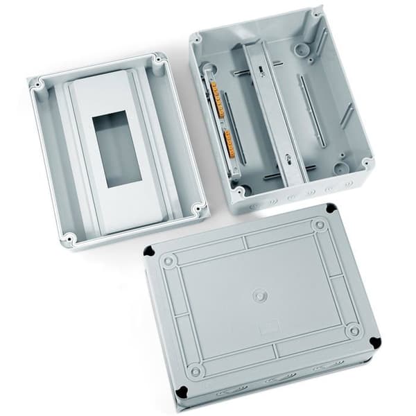 12-moduls elskåp - IP65 - ABS/PC - Väggmontering
