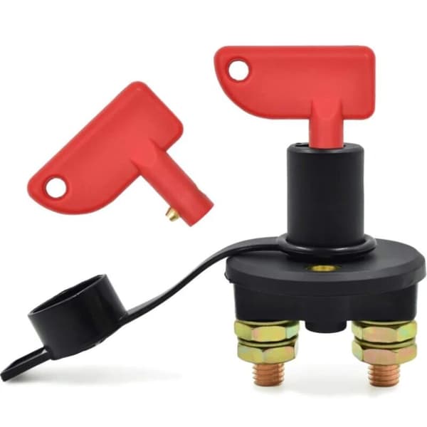 Bilbatteri afbryder, 12/24V, 150A maks., isolatorafbryder, nød-bilbatteri afbryder, lastbil, båd, køretøjer