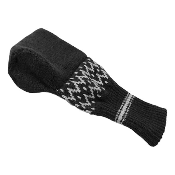 1 st ölvante elastisk vintervarm dryckeshållare för burkflaska stickad Black