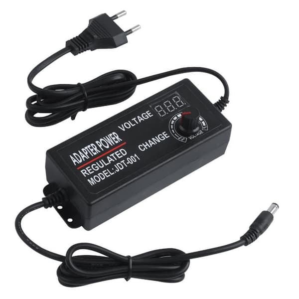 Justerbar AC/DC-adapter DC3-24V - 3A - 3-24V Justerbar - 15-72W