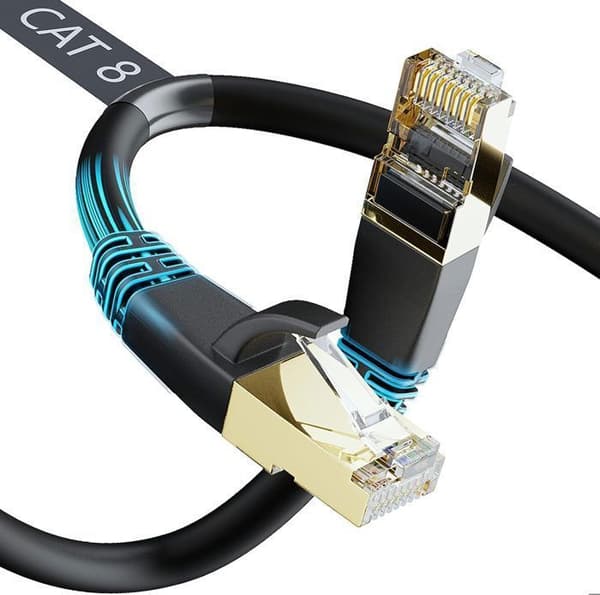 Cat 8 Ethernet-kabel - 20M - 40 Gbps - 2000 MHz - Dobbelt skjermet