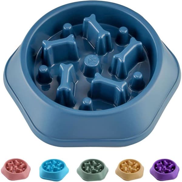 Skål til langsom fodring, velegnet til små og mellemstore hunde.